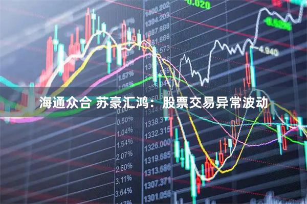 海通众合 苏豪汇鸿：股票交易异常波动